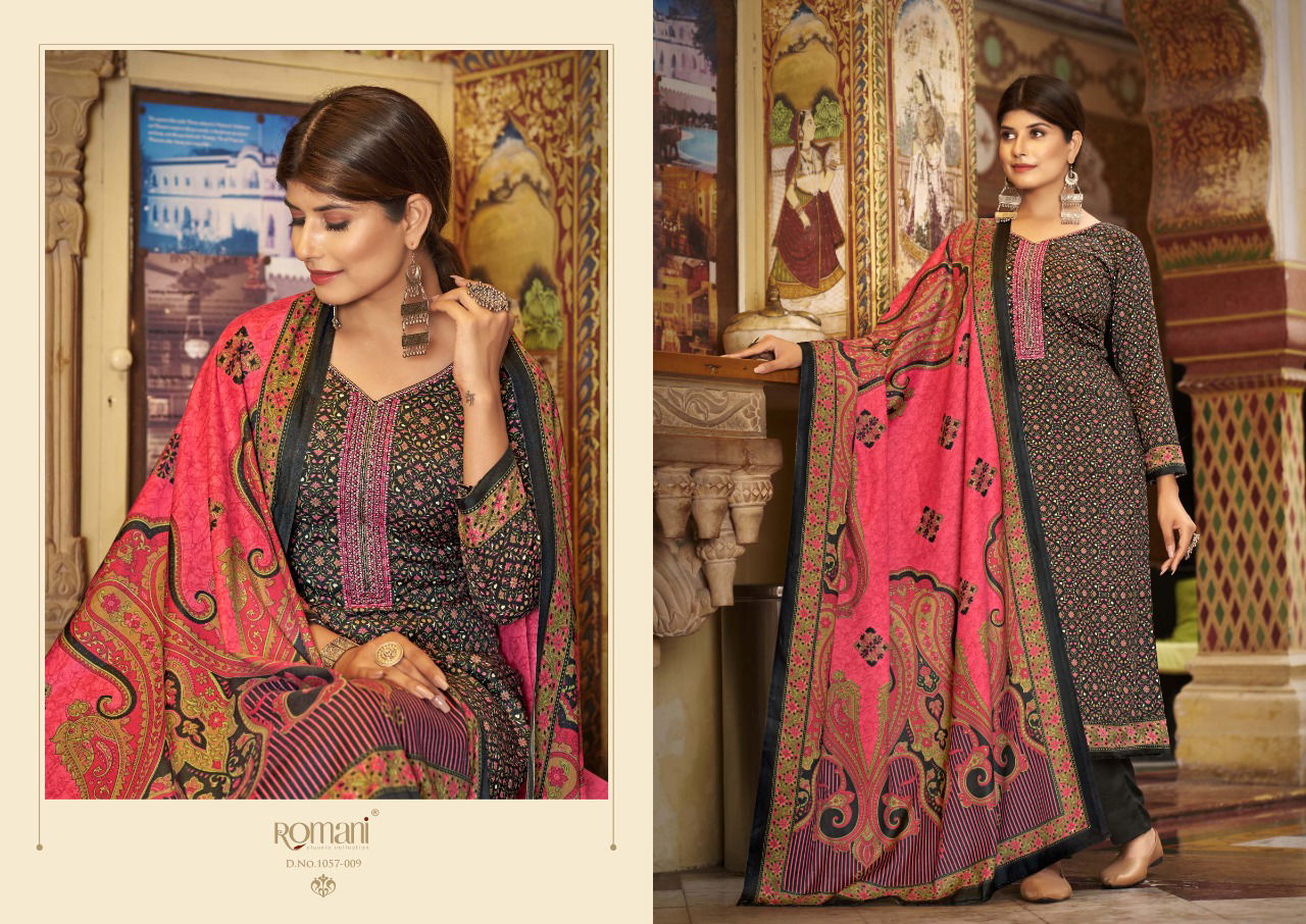 Romani Soneri New Exclusive Wear Pashmina Wholesale Dress Material Collection